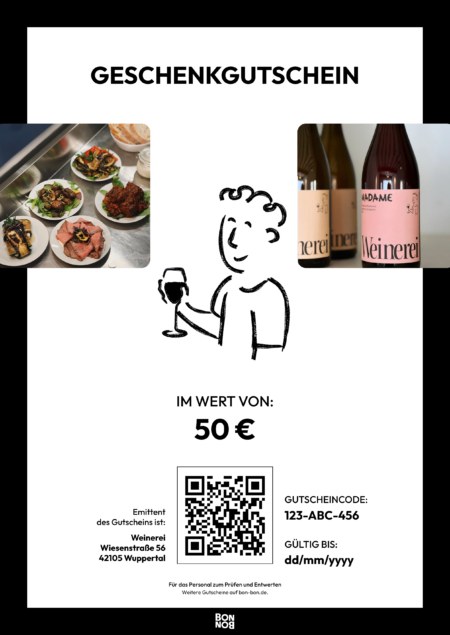 Restaurant-Gutschein für Weinerei