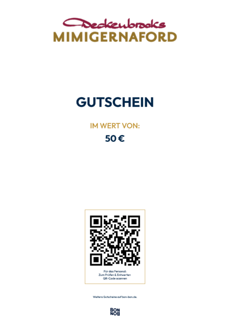 Restaurant-Gutschein für Deckenbrocks Mimigernaford