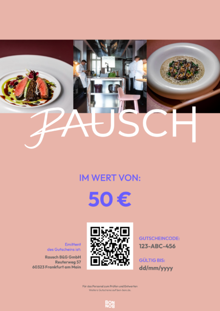Restaurant-Gutschein für RAUSCH