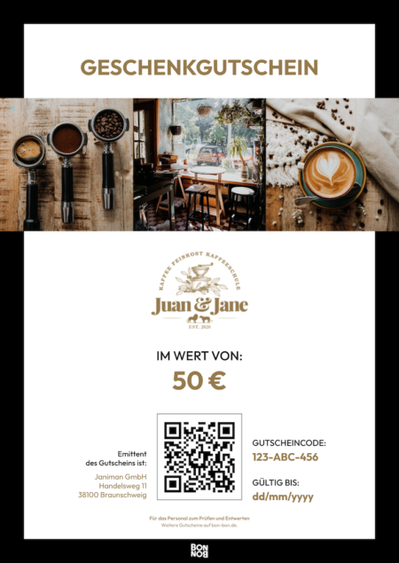 Restaurant-Gutschein für Juan&Jane