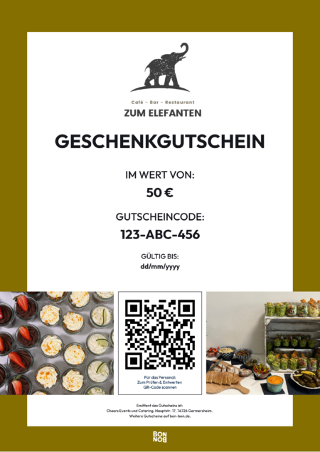 Restaurant-Gutschein für ZUM ELEFANTEN