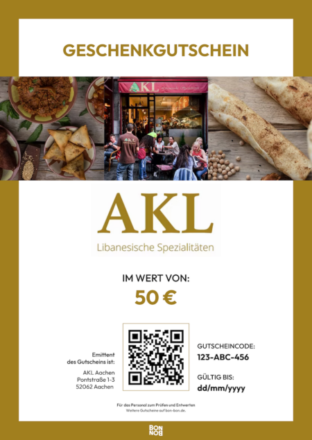 Restaurant-Gutschein für AKL