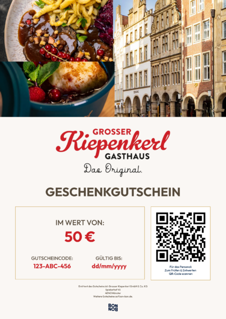 Restaurant-Gutschein für Großer Kiepenkerl