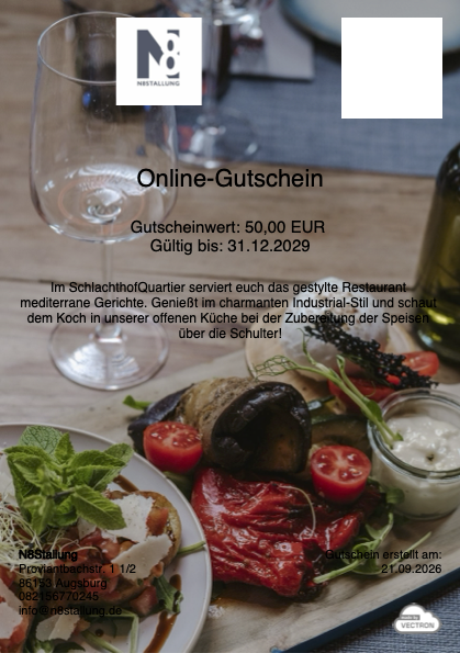 Restaurant-Gutschein für N8STALLUNG