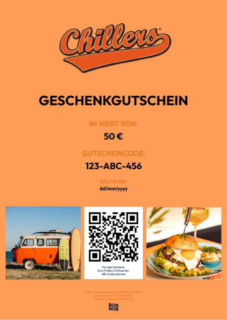 Restaurant-Gutschein für Chillers