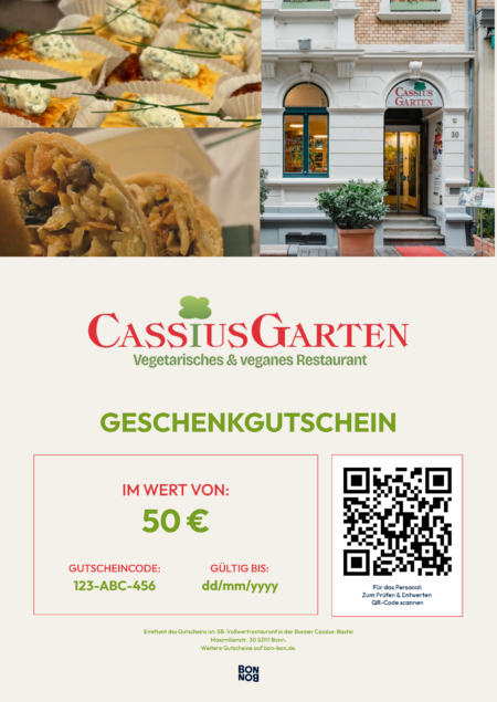 Restaurant-Gutschein für CassiusGarten