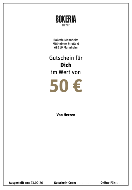 Restaurant-Gutschein für BOKERIA