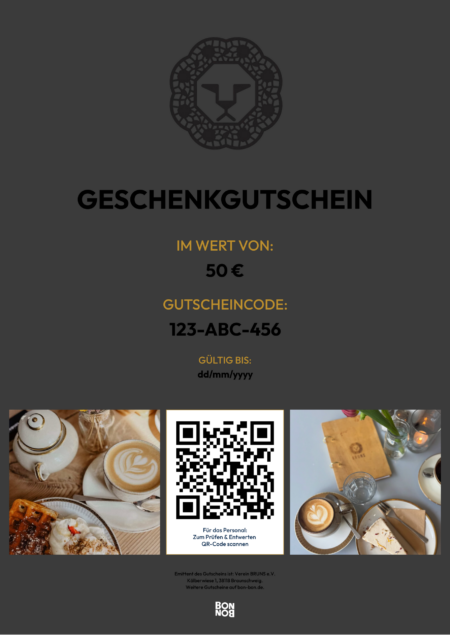 Restaurant-Gutschein für Café BRUNS
