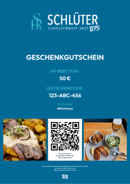Restaurant-Gutschein für Restaurant Schlüter