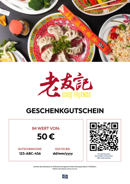 Restaurant-Gutschein für Good Friends Restaurant Berlin