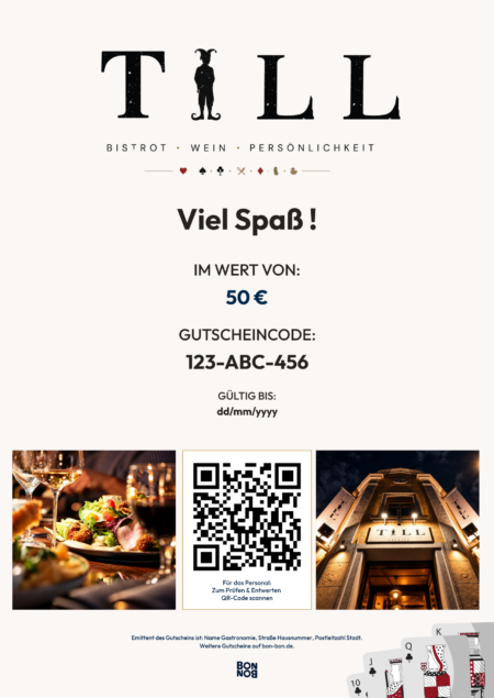 Restaurant-Gutschein für TILL