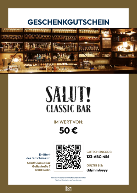 Restaurant-Gutschein für Salut! Classic Bar