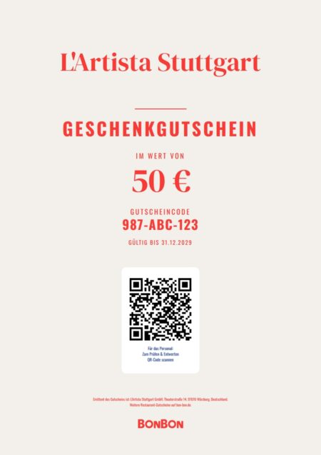 Restaurant-Gutschein für L’Artista Stuttgart