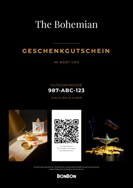Restaurant-Gutschein für The Bohemian