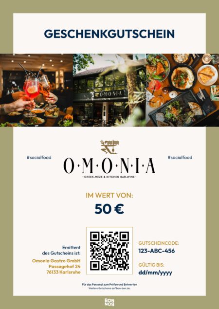 Restaurant-Gutschein für Omonia