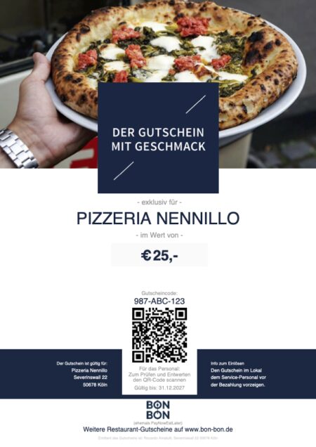 Restaurant-Gutschein für Pizzeria Nennillo