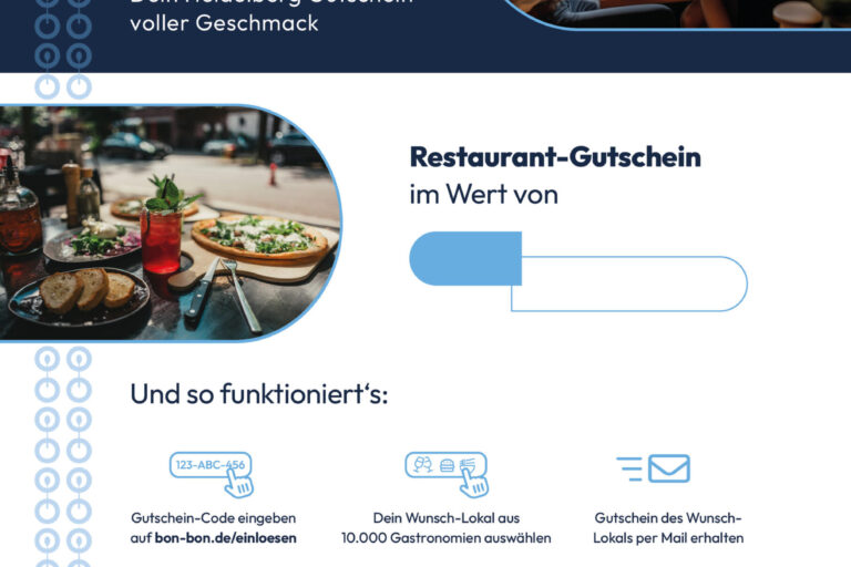 Restaurant Gutschein für Restaurantgutschein für Heidelberg
