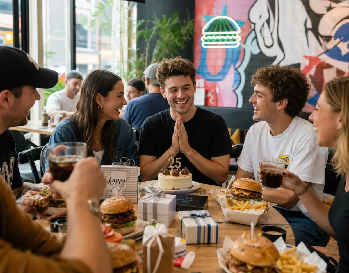 Restaurant Geschenk Gutschein Geschenk zum 25. Geburtstag