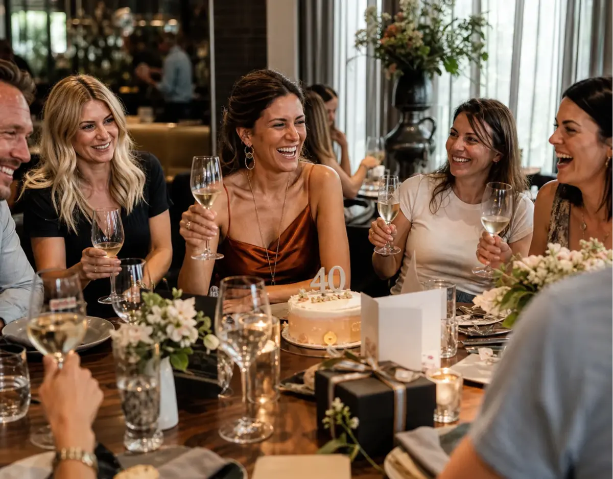 Restaurant Geschenk Gutschein Geschenk zum 40. Geburtstag