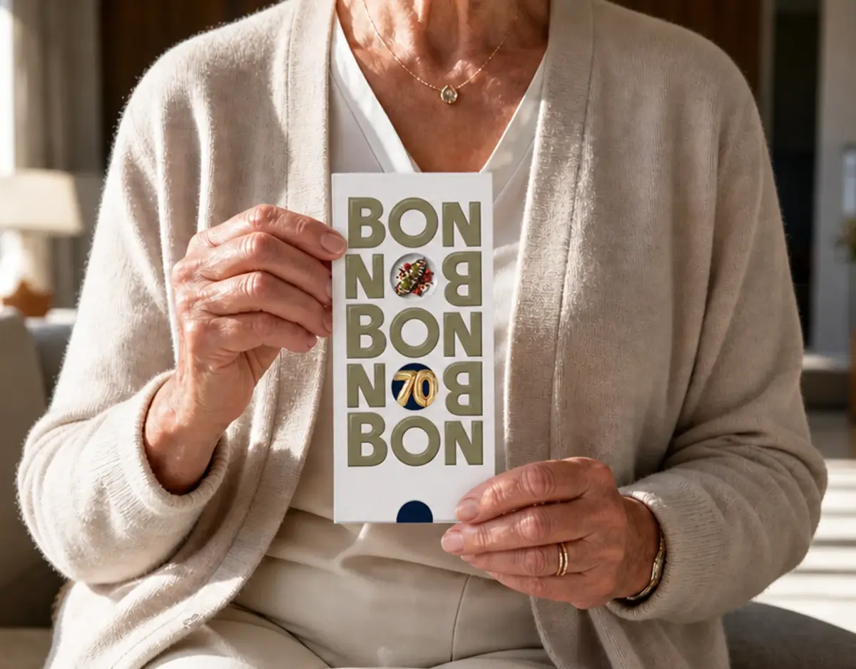 Restaurant Geschenk Gutschein Geschenk zum 70. Geburtstag